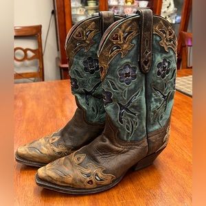 Dan Post Vintage Bluebird cowgirl boots